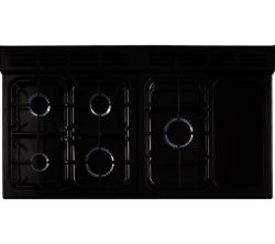 RANGEMASTER  110 Gas Range Cooker - Black & Chrome